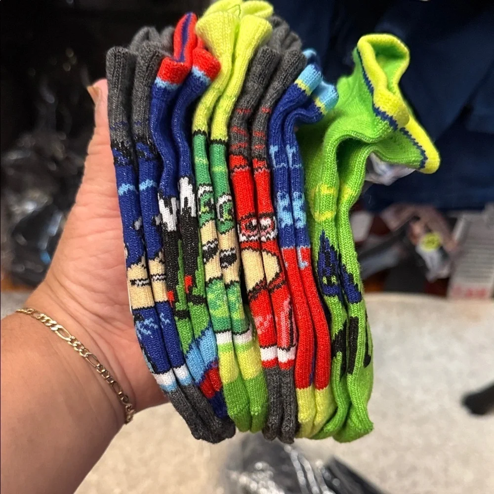 Kids Superhero Themed Socks - Multi-Color